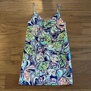 Lilly Pulitzer Lela Silk Double V-neck Dress - Size XXS
